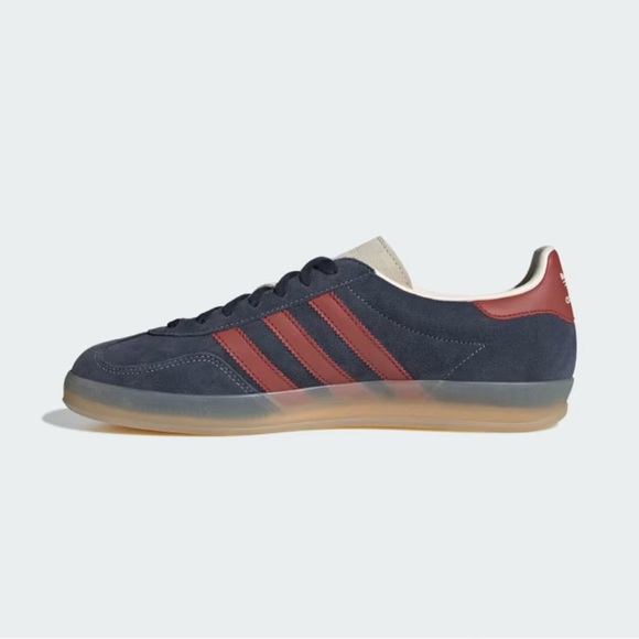 Adidas Gazelle Indoor (colors: Legend Ink / Preloved Ruby / Wonder White) - Picture 11 of 14